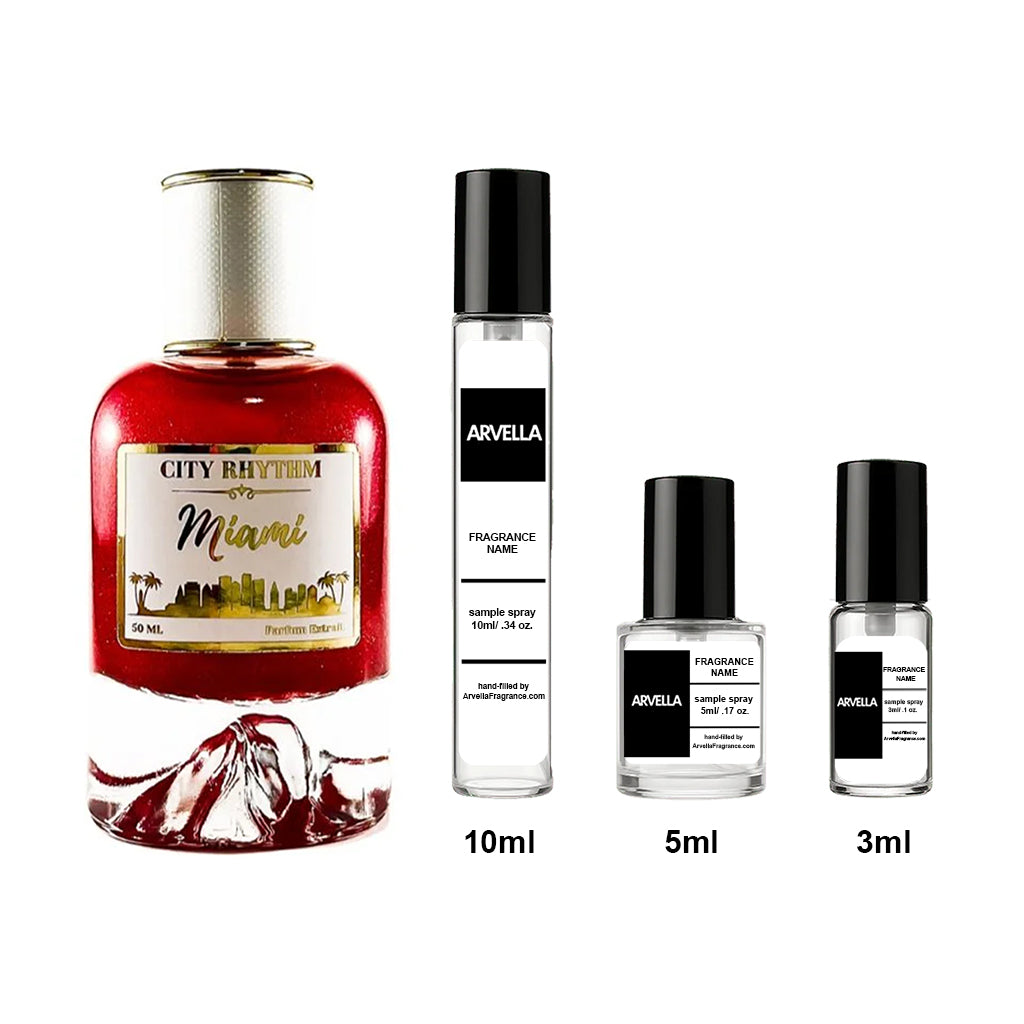 City Rhythm Miami Sample 10ml Spray - Arvella Fragrance